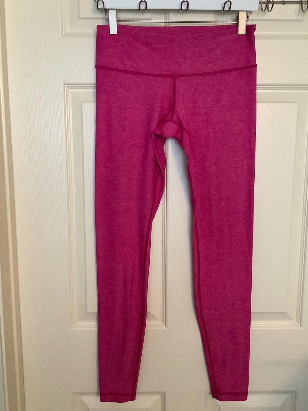 Lululemon Wunder Under Leggings Heathered Jewelled Magenta Size 8 - Picture 3 of 7